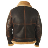 Dominic - Classic Aviator Jacket with Teddy Lining