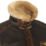 Dominic - Classic Aviator Jacket with Teddy Lining