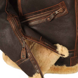 Dominic - Classic Aviator Jacket with Teddy Lining