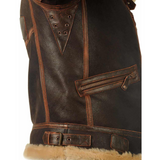 Dominic - Classic Aviator Jacket with Teddy Lining
