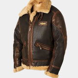 Dominic - Classic Aviator Jacket with Teddy Lining