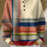 Margaret - Striped Colour Block Top