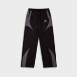 Florian men's vintage y2k sport joggers in Black, front view