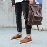Gavin - Black Retro Lace-Up Shoes