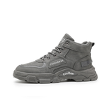 Xavier - Beige High-Top Trail Sneakers