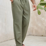 Gerry men's olive linen drawstring pants, view 5