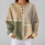Lucy - Green and Mustard Patchwork Top