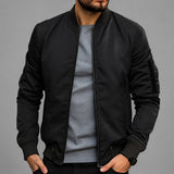 Stefan men's lightweight bomber jacket, front view