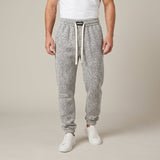 Vernon men's textured knit joggers, front view