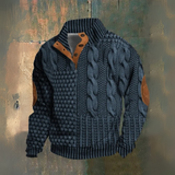 Craig - Cable Knit High Neck Sweater