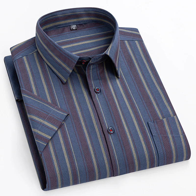 Nolan - Striped Short Sleeve Shirt