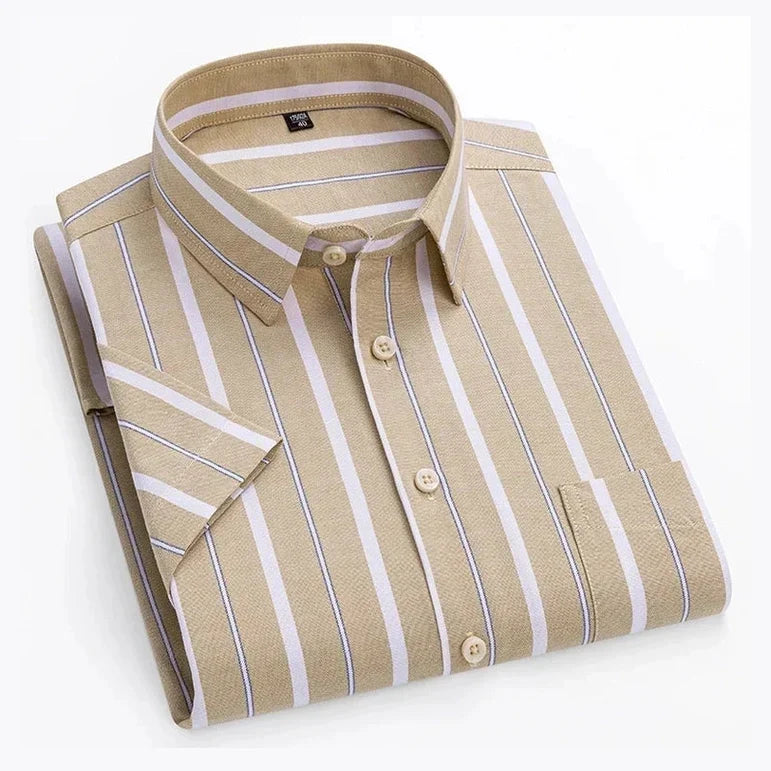 Nolan - Striped Short Sleeve Shirt