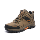 Alexandre - Green Hiking Shoes with Lace Hooks